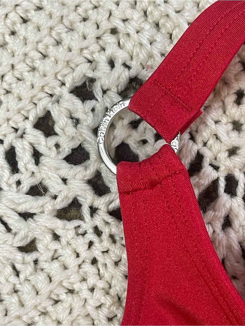 Calvin Klein red one piece swim suit 14 - Picture 6 of 12